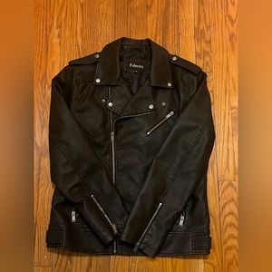 Fahsyee Leather Biker Jacket NWOT - Size: Medium